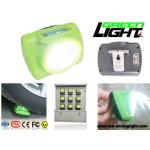 ATEX 13000lux LED Miner Cap Lamp 240lum For Industrial Mining Lighting