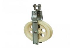 China 15-60 Kn Tower Erection Tools MC Nylon Sheave Single Conductor Pulleys supplier