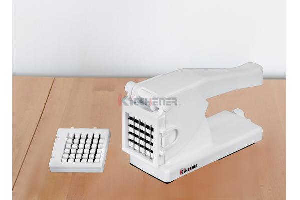 Industrial French Fry Cutter With Two Stainless Steel Grids , French Fries Making Machine 