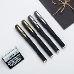 Black Matte Plastic Carbon Based Ink Gel Pen 0.5mm For Office Hotel Bank for sale