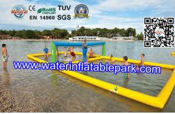 China Funny Inflatable Water Games , Inflatable Aqua Park Water Volleyball Field supplier