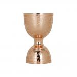 Copper Plated Stainless Steel Barware Bell Jigger Measurements Etch Design for sale