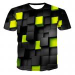 Stylish Polyester Fitness Sublimation Printing T Shirts Sun Wear Geometric Pattern for sale
