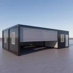 Smart Wear Resisting 20ft Foldable House Container For Temporary Shelter for sale