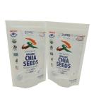 Zipper Lock Chia Seeds Packing Bag Stand Up Custom Color Printing for sale