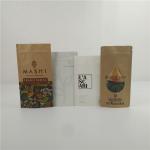 Eco Friendly Compostable Kraft Paper Bag Custom Printing Biodegradable Paper Doypack for sale