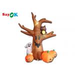 2mH Blow Up Pumpkin For Yard Outdoor Ghosts Tree Halloween Decoration for sale
