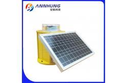 China Red Flashing Solar Obstruction Light 2000cd 20FPM Medium Intensity For Communication Tower supplier