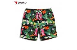 China OEM Custom Beach Shorts  Full Sublimation Printed Private Label Ultra Elastic supplier