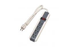 China 4 outlet Power Strip and Extension Socket With 15A Circuit Breaker Surger Protector supplier