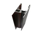 T5 Wood Finish Aluminum Curtain Wall Profile Quality Light Corrosion Resistance for sale