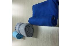 China Classic Folded Stitched Edges Suede Microfiber Towel Super Absorbent supplier