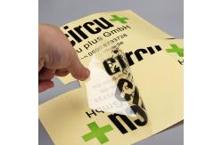 China Cheap Custom Transparent Stickers Waterproof Clear Adhesive Labels With Design Printing supplier