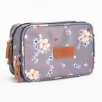 Women Travel Double Zip Polyester Cosmetic Bag for sale