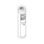 100% Accuracy Access Control Turnstiles Cylinder Dropbox Card Collector