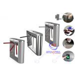 Semi automatic Stainless Steel Half Height Turnstiles , waist high turnstile for sale