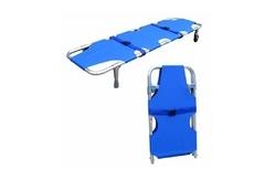 China Rescue Folding Medical Stretcher With Wheels And Handle supplier