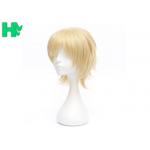 Male White Cosplay Wig , Short Human Hair Cosplay Wigs Customized for sale