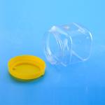 BPA Free 1450ml 131mm Square Plastic Screw Cap Jars