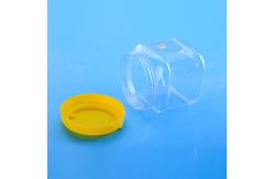 China BPA Free 1450ml 131mm Square Plastic Screw Cap Jars supplier