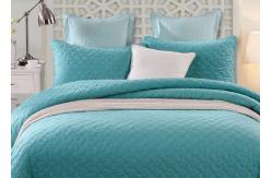 China Home 3pcs Twin Size Bedding Sets  Geometric Pattern 100% Cotton Embroidered supplier