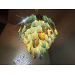 Artistic Colorful Chandelier Bevels Refractive Stained Glass Crafts for sale