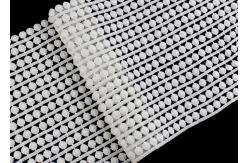 China 15.5 CM Width Flat Pom Cotton Lace Edging / Embroidered Guipure Lace Ribbon supplier