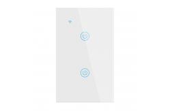 China Convenient Control WiFi 2 Gang Smart Switch No Neutral 110V-250V AC Power supplier