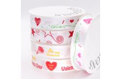 China Eco - Friendly Decorative Fabric Ribbon Satin Material Custom Printed Logo supplier