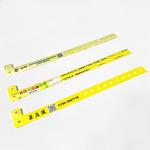 Disposable Vinyl PVC Wristbands for L-Shaped Park Ticket Identification and Entertainment