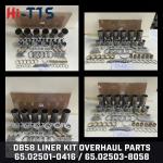 DB58 Cylinder Liner Kit 65.02501-0416 65.02503-8058 65.01201-0068 Engine Rebuild Kits Diesel Engine Parts for  DB58 Doosan Daewoo  Excavator Engine Construction Machinery Parts for sale