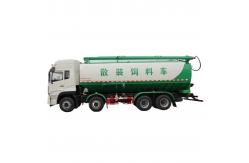 China Dongfeng 8x4 33cbm Bulk Extruded Feed Truck Bulk Feed Truck supplier