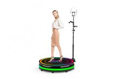 China Strip Light 360 Camera Booth 360 Photo Spinner Machine With Led Ring Light supplier