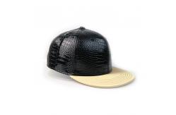 China 3D Embroidery PU Flat Brim Snapback Hats / Hip Hop Fluorescent Cap supplier