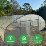 China PE Film Greenhouse Frame Structure Ventilated Serre Agricole Greenhouse for sale