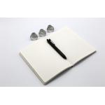 Pure White Custom Journal Notebook Foil Stamping Hard Cover With Pen Loop