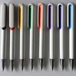 China New design white color twist promotion plastic pen with customized printing LOGO for sale