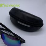 Hard Shockproof Sports Sunglasses Case EVA Zipper Rubber Handle Sports Lining Velvet for sale
