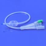 Sterile Triple-Lumen Silicone Catheter with Hydrophilic Coating for sale