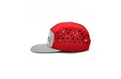 China 5 Panel Flat Brim Camper Hat With Linning For Outdoor Activities supplier