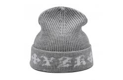 China Custom Adults Knit Beanie Hats 58CM Warm And Stylish Winter Accessory supplier