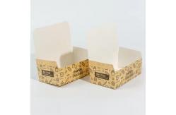 China Paper Cardboard Customized Hamburger Food Delivery Box with Biodegradable Kraft Paper Packaging Box supplier