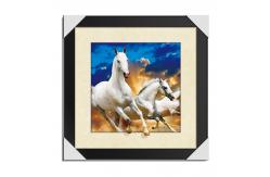 China 5D Running Horse Image 3D Lenticular Printing Service MDP Frame supplier