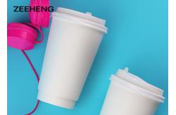China White Double Wall Paper Coffee To Go Cups High Class Disposable 12oz 400ml supplier