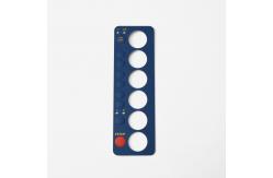 China OEM Push Button Membrane Switch Graphic Overlay With UV Printing supplier