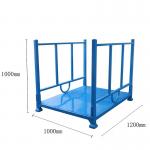 Folding Stacking Fabric Roll Pallet Stillages Cage Pallet Rack For Textile Fabric Roll Warehouse for sale