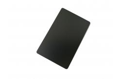 China CR80 Plain Matte Black Metal Business Cards Blanks Steel Round Corner supplier