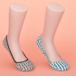 Cotton No Show Ankle Socks Green / Black Women'S No Show Socks For Flats for sale