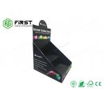 Customized Matte Black Recyclable Promotion POP Cardboard Paper Counter Display Stand for sale