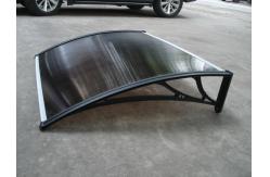 China 1000mm Plastic Bracket Clear Solid Polycarbonate Window Awning Anti UV Protection supplier